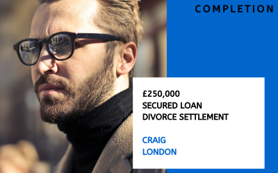 Second Charge Mortgage for a Divorce Settlement